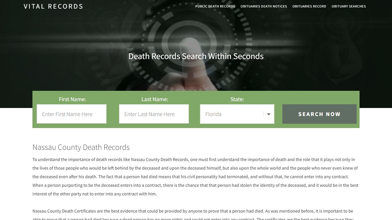 Nassau County Death Records |Enter Name and Search|14 Days ...